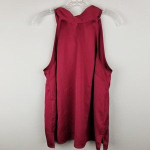 CHELSEA28 sleeveless turtleneck bow top size large